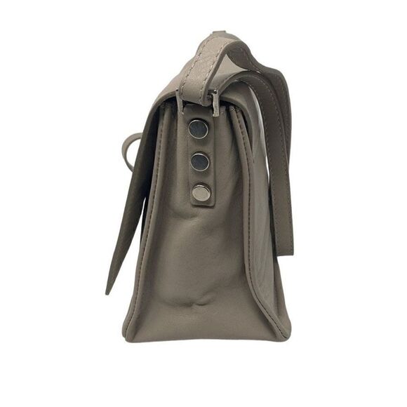 Orciani Leather Light Beige Crossbody Shoulder Bag Handbag Purse Minimalist VTG - Picture 4 of 16